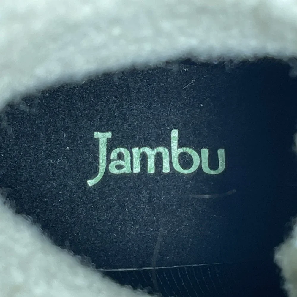 Jambu Rainey Hiker Womens Sz 9.5 Shoes Black Waterproof Faux Fur Ankle Boots NEW